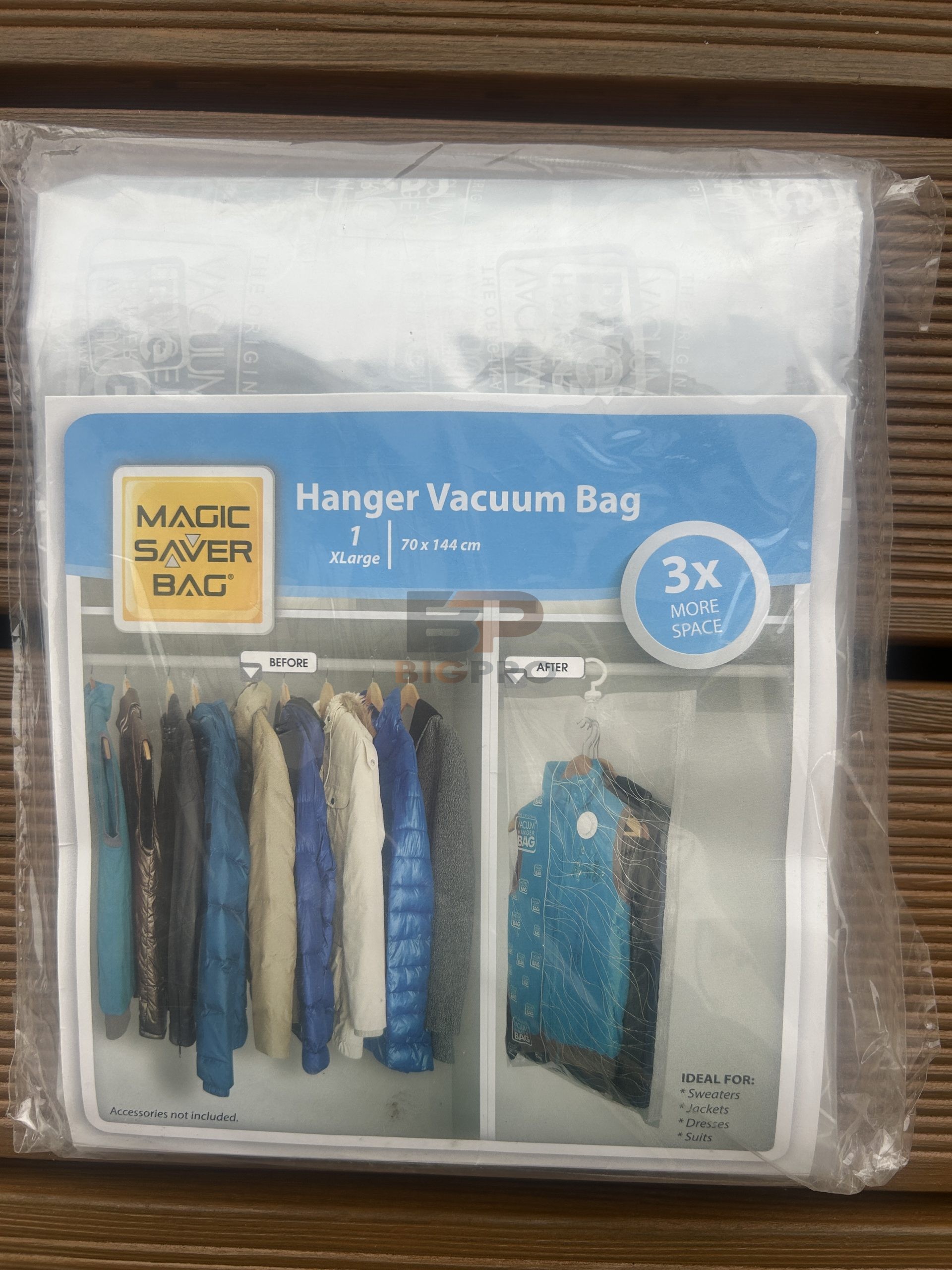Vakuma maiss ar pakaramo”Magic Saver Bag” 70x144cm.