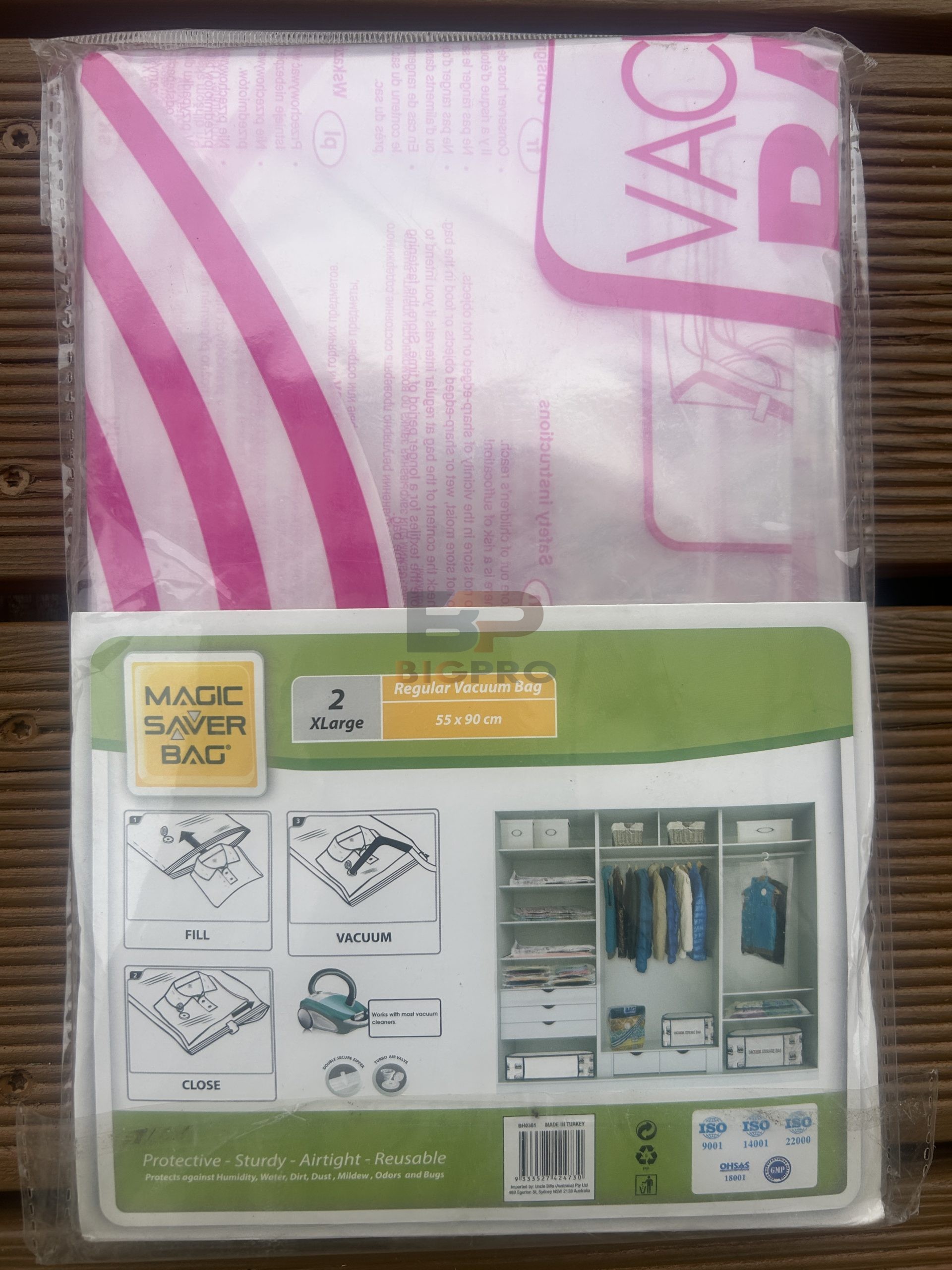 Vakuma maisi “Magic Saver Bag” 55x90cm. 2gb komplektā.